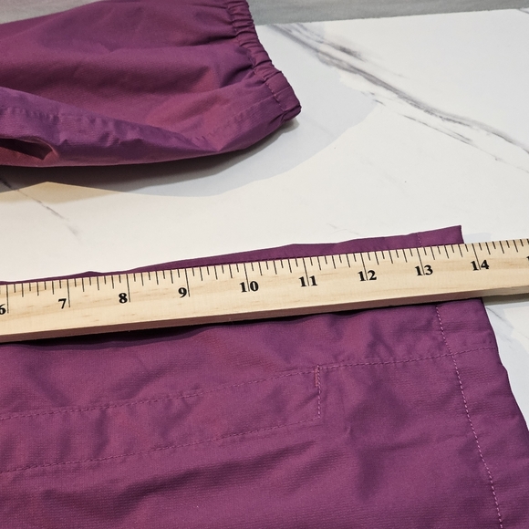 The North Face Purple Girls Jacket Medium 10-12 Dryvent Rain Coat Full Zip Hood - Picture 13 of 14
